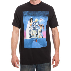 BeetleJuice Movie Poster Screen Print Men's Black Tee Shirt T-Shirt