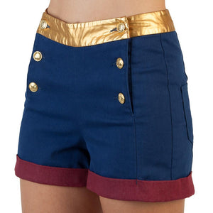 DC Comics Wonder Woman High Waisted Shorts