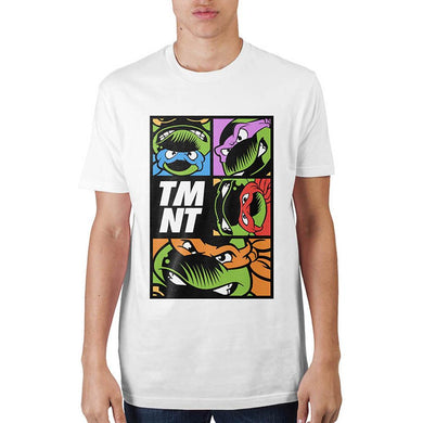 Teenage Mutant Ninja Turtles Grid White T-Shirt