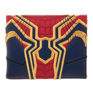 Spiderman Faux Leather Wallet, Avengers Infinity War Costume Style, Bi Fold Character Wallet