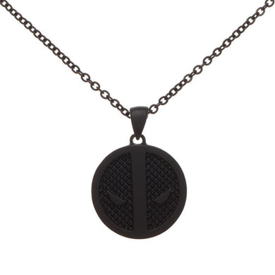 Deadpool Black Logo Charm Necklace