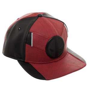 Deadpool Red and Black Uniform Flatbill, Marvel Comics Mercenary Suit Up Snapback