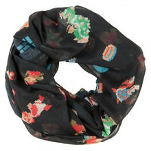 Load image into Gallery viewer, Nintendo Mario 8-Bit All Over Infinity Viscose Scarf