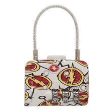 Load image into Gallery viewer, DC Comics The Flash Logo TSA Approved Travel Combination Cable Luggage Lock for Suitcase Baggage
