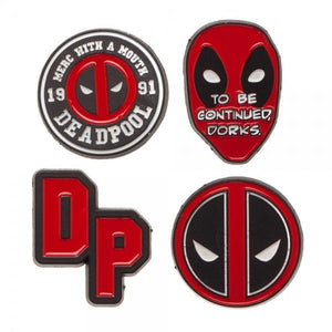 Deadpool Lapel 4 Piece Pin Set