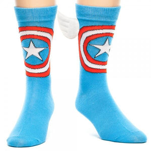 Marvel Captain America Crew Socks with Wings