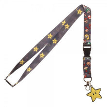 Load image into Gallery viewer, Super Mario Brothers Star Lanyard