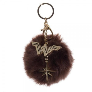 Wonder Woman Furry Pom Pom Handbag Charm