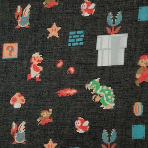 Nintendo Mario 8-Bit All Over Infinity Viscose Scarf
