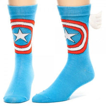 Load image into Gallery viewer, Marvel Captain America Crew Socks with Wings