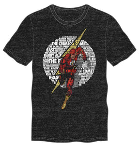 DC Comics The Crimson Comet Flash Men's Black T-Shirt